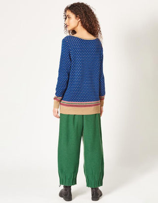 Sweater Myre Lily blau aus Bio-Baumwolle