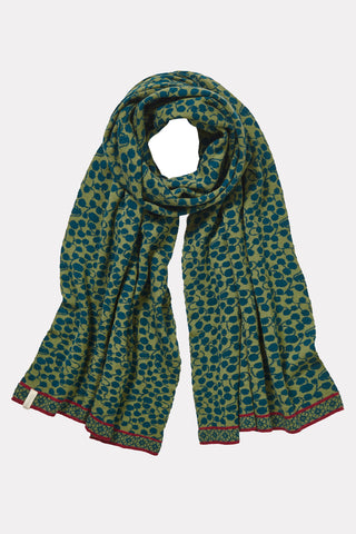 Jacquard-Schal mit Tropfenmuster (GOTS-zertifiziert)