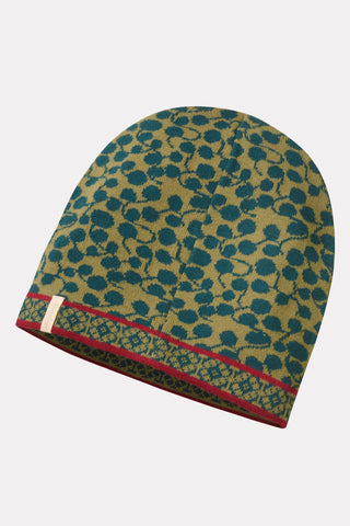 Jacquard-Mütze mit Tropfenmuster (GOTS-zertifiziert)