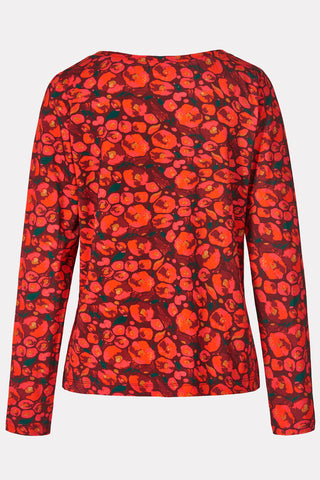 Langarmshirt aus Bio-Baumwolle Rosengarten-Print
