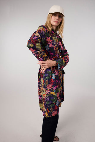 Blusenkleid – aus LENZING™ ECOVERO™ Viskose mit floralem Print