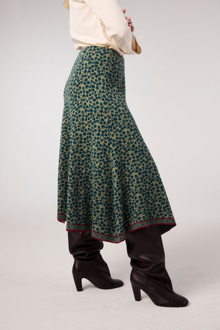 Jacquard skirt with drop pattern (GOTS-certified)