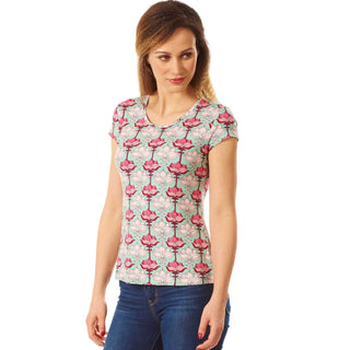 Bedrucktes Jersey-Shirt 'Fenja' lotus pastel
