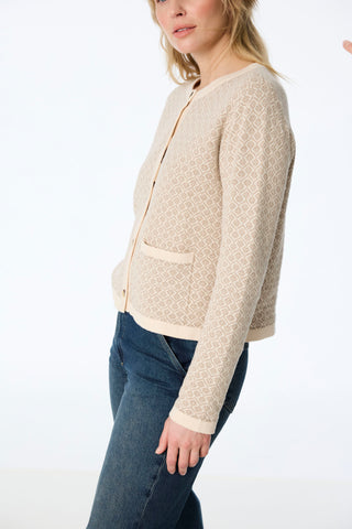 Wende-Cardigan aus Bio-Baumwolle (GOTS) in Doubleface-Optik