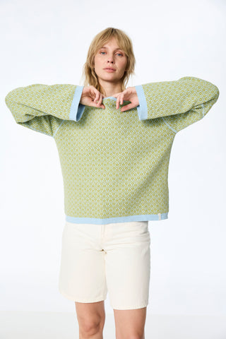 Wende-Sweater aus Bio-Baumwolle (GOTS) in Doubleface-Optik