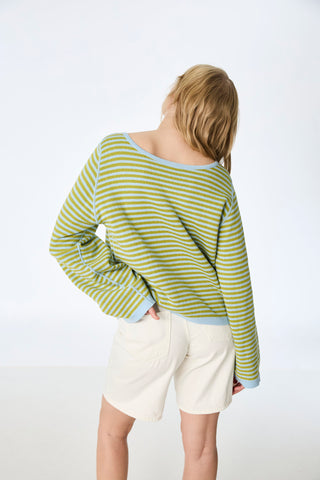 Wende-Sweater aus Bio-Baumwolle (GOTS) in Doubleface-Optik