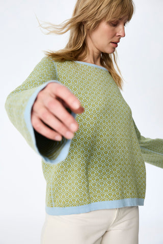 Wende-Sweater aus Bio-Baumwolle (GOTS) in Doubleface-Optik