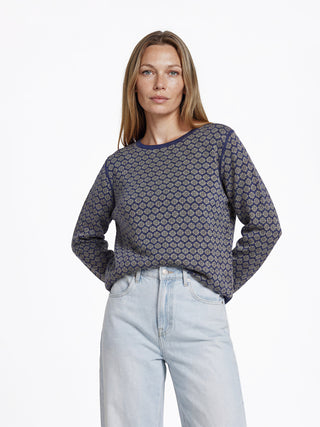 Sweater aus GOTS-zertifizierter Bio-Baumwolle mit Jacquardmuster