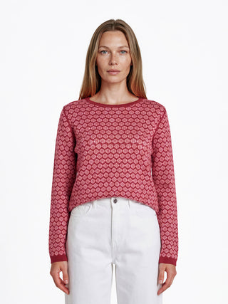 Sweater aus GOTS-zertifizierter Bio-Baumwolle mit Jacquardmuster
