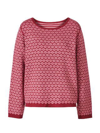 Sweater aus GOTS-zertifizierter Bio-Baumwolle mit Jacquardmuster