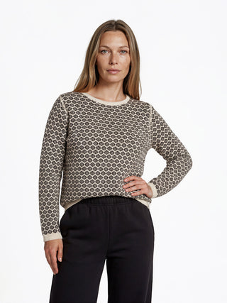 Sweater aus GOTS-zertifizierter Bio-Baumwolle mit Jacquardmuster