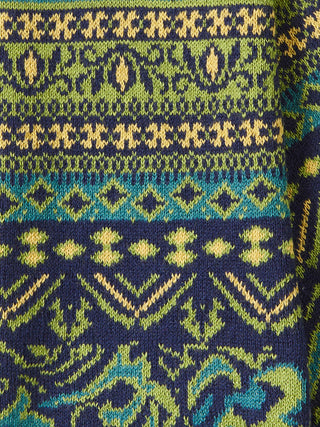 Pulswärmer aus GOTS-zertifizierter Bio-Baumwolle mit Jacquardmuster