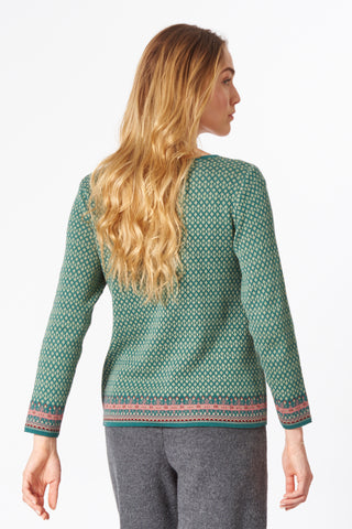 Jacquard-Pullover aus Bio-Baumwolle (GOTS zertifiziert), gemustert