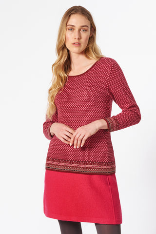 Jacquard-Pullover aus Bio-Baumwolle (GOTS zertifiziert), gemustert