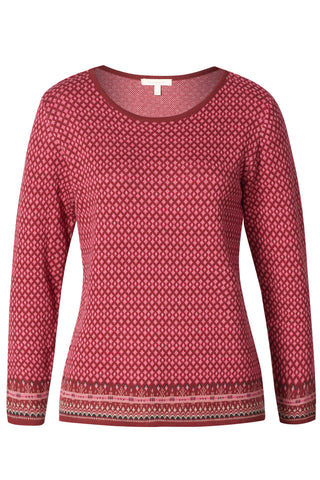 Jacquard-Pullover aus Bio-Baumwolle (GOTS zertifiziert), gemustert