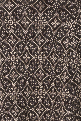 Nachhaltiger Midirock aus Bio-Baumwolle (GOTS zertifiziert) mit geometrischem Jacquard-Muster