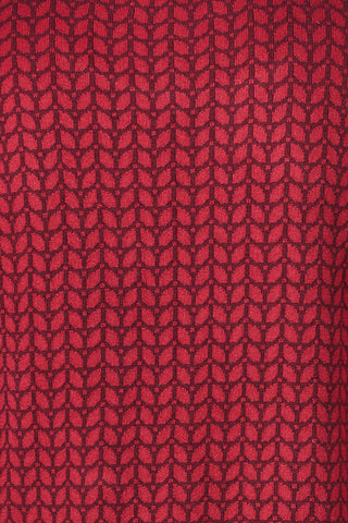 Jacquard tunic with leaf design (GOTS-certified)