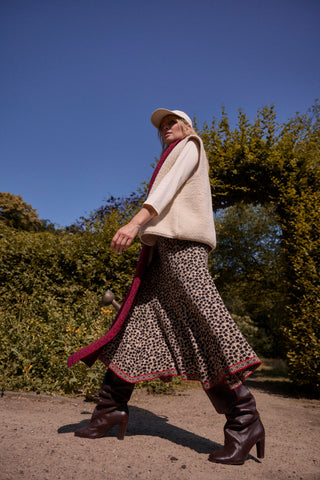 Jacquard skirt with drop pattern (GOTS-certified)