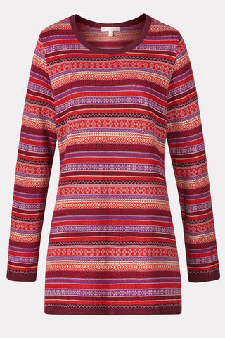 Jacquard-Tunika aus Bio-Baumwolle (GOTS-zertifiziert)