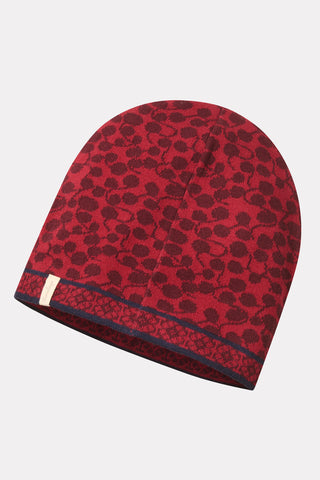 Jacquard-Mütze mit Tropfenmuster (GOTS-zertifiziert)