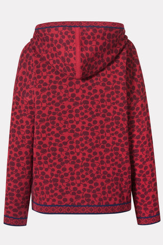 Jacquard-Hoodie mit Tropfenmuster aus reiner Bio-Baumwolle