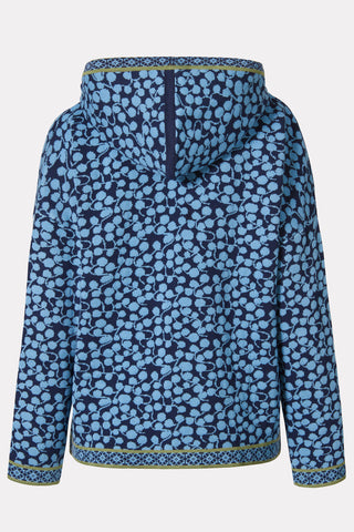Jacquard hoodie with drop pattern made from pure organic cotton