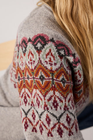 Fair Isle Strickpullover Detail