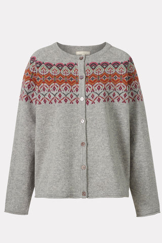 Strickjacke aus Lammwolle im Norwegerstil