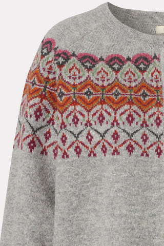 Norwegian-style lambswool cardigan