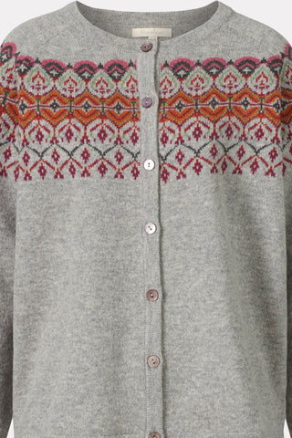 Norwegian-style lambswool cardigan
