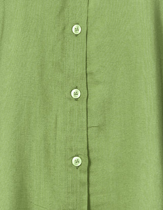 Kurzarm Bluse in grün aus LENZING™ ECOVERO™ Viskose