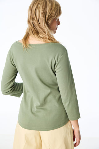 3/4-sleeve shirt made of organic cotton
