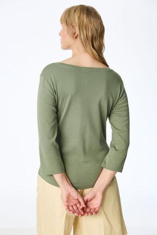 3/4-sleeve shirt made of organic cotton