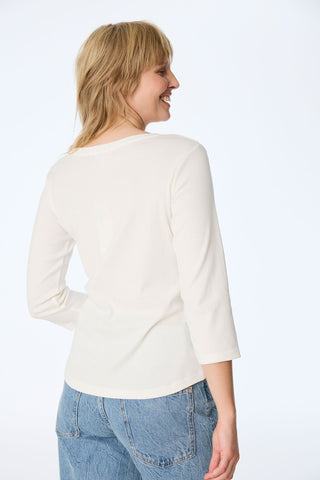 3/4-sleeve shirt made of organic cotton