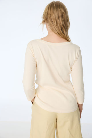 3/4-sleeve shirt made of organic cotton