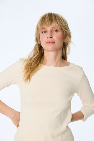3/4-sleeve shirt made of organic cotton