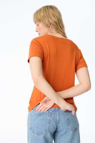 Kurzarm-T-Shirt-Damen