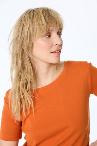 Kurzarm-T-Shirt-Damen