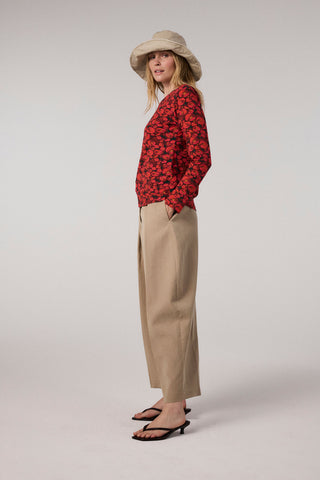 Sustainable long-sleeved shirt made of viscose jersey