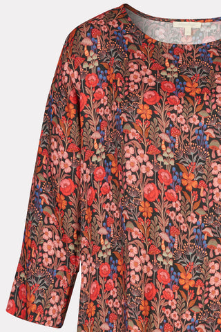 Midi dress with floral print