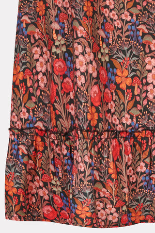 Midi dress with floral print