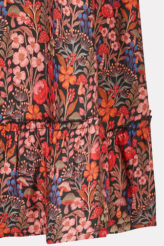 Midikleid mit Blumenprint