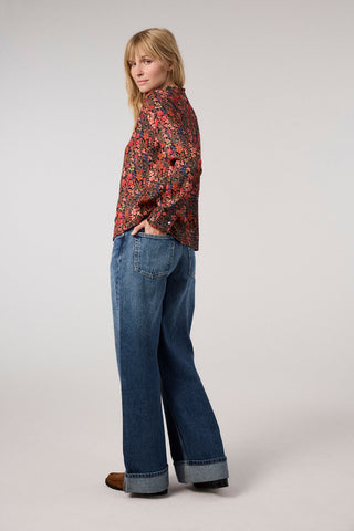 Blouse – made of LENZING™ ECOVERO™ viscose with floral print