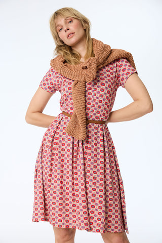 Jerseykleid aus LENZING™ ECOVERO™ Viskose mit geometrischem Print