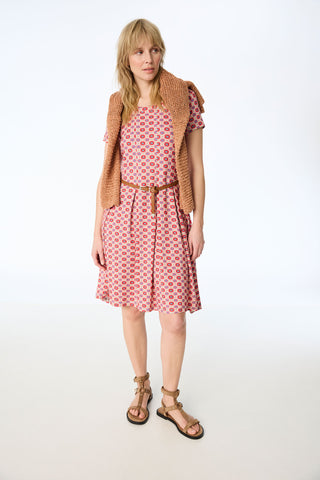 Jerseykleid aus LENZING™ ECOVERO™ Viskose mit geometrischem Print