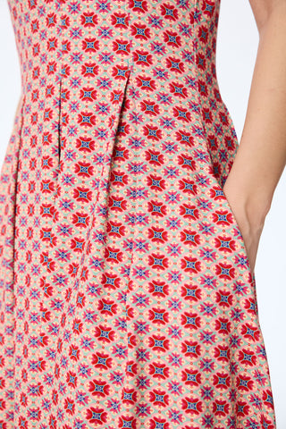 Jerseykleid aus LENZING™ ECOVERO™ Viskose mit geometrischem Print