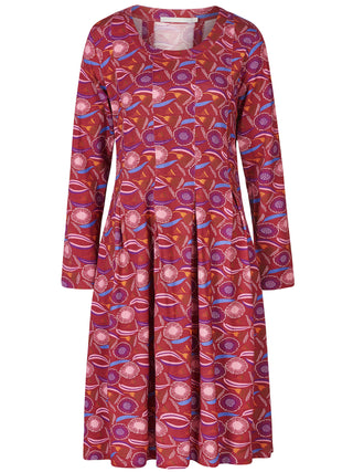 Kleid aus LENZING™ ECOVERO™ Viskose mit grafischem Allover-Muster