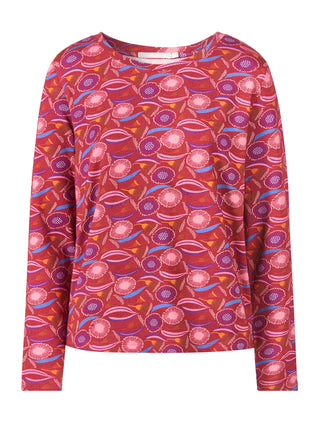 Shirt aus LENZING™ ECOVERO™ Viskose mit grafischem Allover-Muster