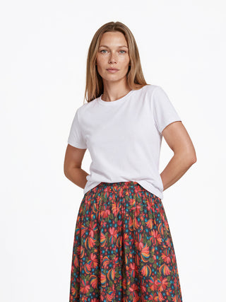 Hosenrock aus LENZING™ ECOVERO™ Viskose mit floralem Muster