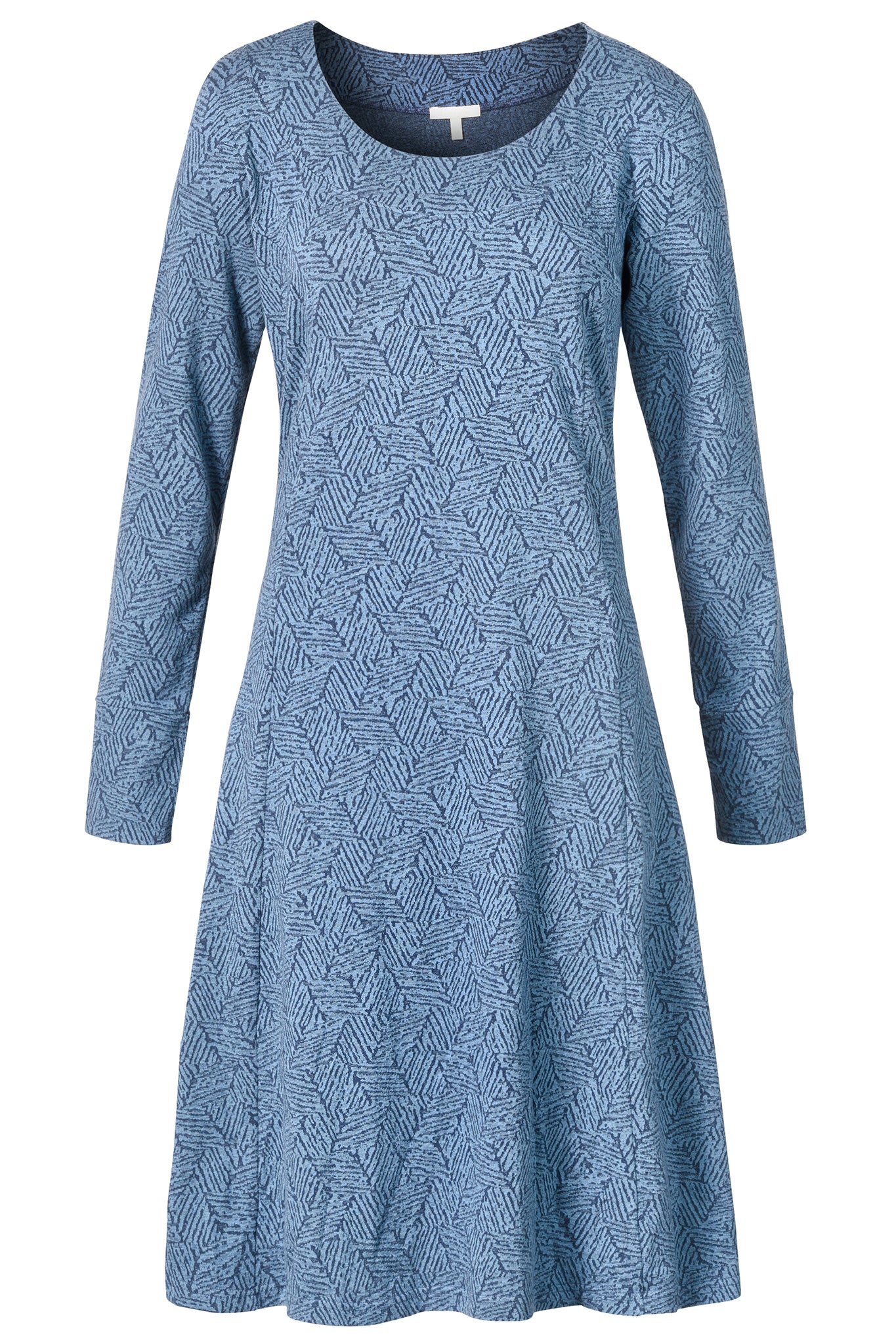 Jersey jacquard dress made of organic cotton - Main Image